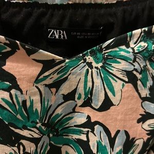 Zara Women Floral Printed Poplin Dress 2341/647